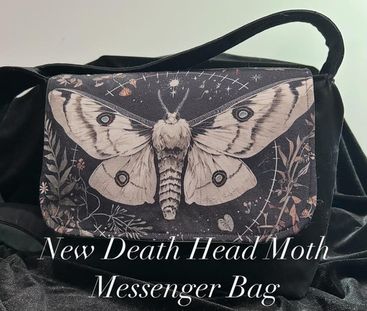 Death Head Moth Messenger Bag