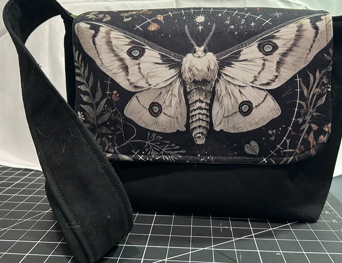 Death Head Moth Messenger Bag
